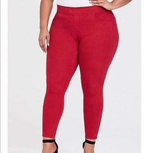 Torrid Red Lean Jeans